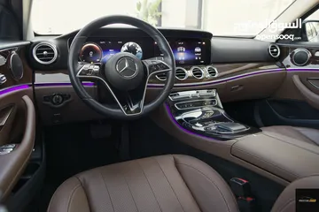  4 Mercedes E200 2021 بنزين بالكامل وارد وصيانة الوكاله