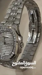  3 patek philippe nautilus  iced automatic
