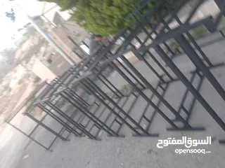  11 ستاندات ملابس حديد جديد  ستاندات عرض ملابس تصفية أوروبية دبل جديد  البيع  بسعر حرق متوفر عدة