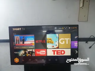  1 شاشة تايجر 43 انش سمارت مستعمله بحاله ممتازه