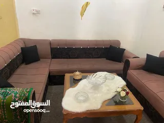  1 كنب كورنل 3 قطع + طاولة تلفزيون