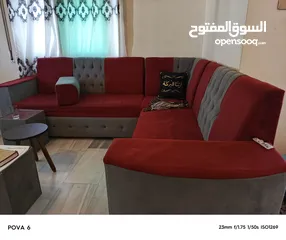  6 جلسه عربيه مكونه من 7 مقاعد مع طاولات تفصيل