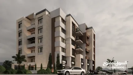  7 شقة 135متر للبيع بالقرب من شارع  القدس و الدفاع المدني مكونة من 3 غرف نوم, حمامين,صالون,مطبخ و بلكون