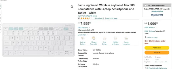  4 Samsung Smart Keyboard Trio 500