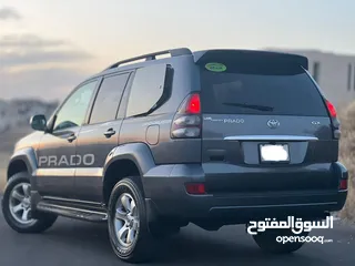  9 تويوتا برادو جيب موديل 2005  ليمتد من فحص كامل بحالة الشركة فل عدا الفتحة ممشى قليل لون فيراني بحالة