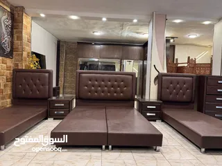 8 غرفة نوم شبابية 3 اسرة فخمة جدا