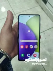 1 سامسونج a52 اصلي   ذاكرة 258 رام8 يدعم الشحن السريع جدا