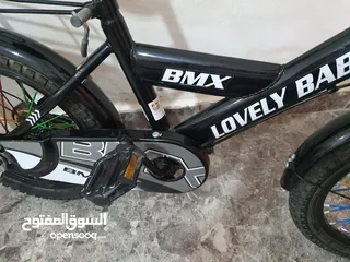  4 دراجه هوائية BMX جنط 16 لون أسود بحالة الوكالة