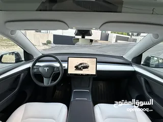  15 TESLA MODEL Y  LONG RANGE DUAL MOTOR 2023 فحص كامل
