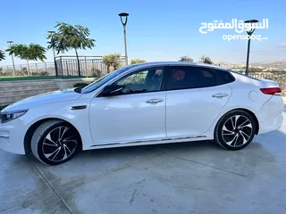  5 كيا K5 تيربو 1700cc موديل 2017 مع ترخيص وتأمين جديد
