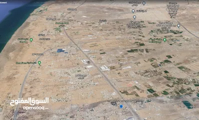  9 قطعة ارض بمساحة 1200 متر في ولاية بركاء مربع الرميس الخط الثاني من الشارع العام (مسقط - صحار)