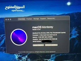  3 MacBook Pro (13-inch, 2016, Two Thunderbolt 3 ports) - Technical Specifications