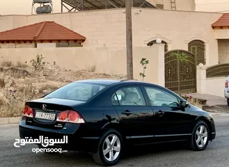  9 هوندا سيفيك 2008 فحص كامل صنف EXI لون اسود ملوكي بحالة الوكالة