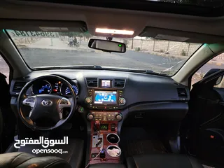  12 TOYOTA HIGHLANDER 2014 HYBRID تويوتا هايلاندر 2013 هايبرد (هجين) لون ملكي مجمرك مرتين كرررت