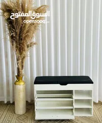  11 خزانة فانتازيا للاطفال خزانة أحذية مع مقعد  خشب Mdf اشي صح وتقيل  ارتفاع 50 عمق 30 عرض 75