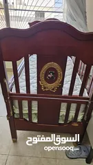  2 تخت بيبي خشب تمريكي صولد تم شراءه من مفروشات الحمود لمفروشات الاطفال  لغاية 5 سنوات مع فرشه