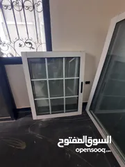  4 شبابيك دبل جلاس مقطع خاص  عدد 7 بحال الوكاله