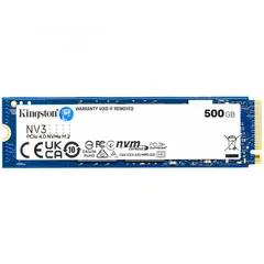  3 500GB KINGSTON NV3 M.2 NVME 3D NAND 75X SPEED DESKTOP - LAPTOP GAMING SSD