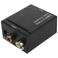  2 Digital to analog audio converter Toslink coaxial RCA