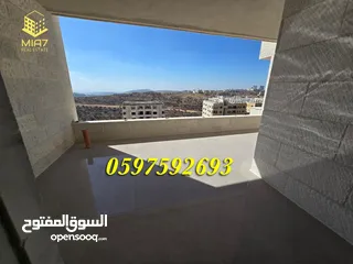  14 شقة فاخرة للبيع او التبديل 193م + بلكونة كبيرة رام الله المصايف قرب المالية بالعالي