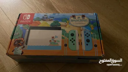  6 نينتيندو سويتش أنيمل كروسينغ Nintendo  الاصدار المحدود switch animal crossing