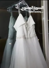  2 فستان زفاف ابيض