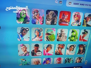  7 حساب فورت من السيزون x مدفوع عليه اثر من 300......