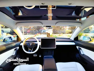  24 تيسلا 2021 model 3 فحص كامل 4 جـيـد فرش ابيض جنط 19بحالة الوكالة لون مميز للبيع بسعر لقطة ومحروووق