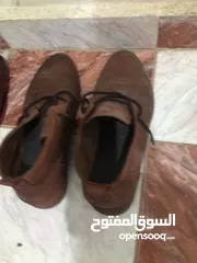  2 حذائين جلد طبيعي