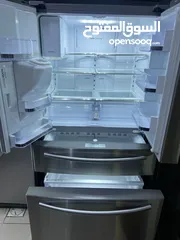  3 Samsung french door refrigerator with water dispenser and ice maker