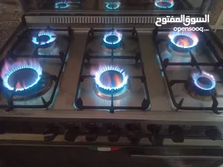  1 غاز أيطالي ست عيون +ميكرويف سوني ابيض ممتاز