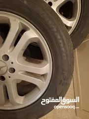  2 جنط مرسيدس مع كاوشوك