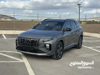  2 هونداي توسان N-Line    2023/ فل الفل بدون فتحة سقف بانوراما  فل مسكر
