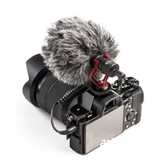  4 مايكرفون كاميرات تصوير + موبايل ذات جودة عالية ومكفول  BOYA BY-MM1 is a cardioid