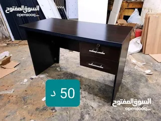  20 مكتب موظف قياس 120سم مع درجين معلقات  عدة الوان السعر شامل التوصيل والتركيب عمان والزرقاء