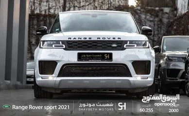  1 Range Rover Sport P400e Hse 2021 Black package     يمكن التمويل