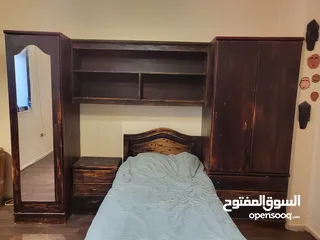  8 غرفة نوم مستعمله خشب زان و لاتي