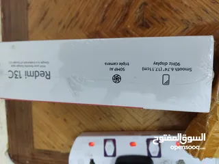  5 شاومي ريدمي C13 جديد الكرتون مغلف لم يفتح.