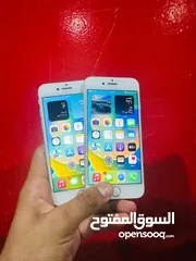  1 جهازين أيفون 8 عادي مستعمل بحالة ممتازة الأول بطارية 82% والثاني بطاريته 80%