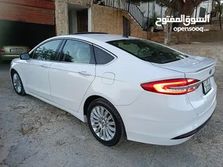  9 فورد فيوجن تيتانيوم 2018 Ford Fusion Titanium white  اعلى مواصفات نظيفه جدا استخدام شخصي ماشيه 96000