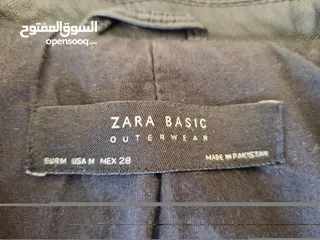  4 Leather biker jacket Zara Size M