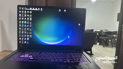  10 للبيع: لابتوب امريكيASUS TUF A17 + كيبورد ميكانيكي + ماوس جيمنج + سماعات + شنطة + ماوس باد طويلة