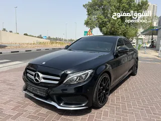  1 Mercedes C200, AMG, GCC Space, Low Millage, 4 Cylinder, Full Options.