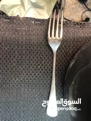  1 شوكة فضة قديمه