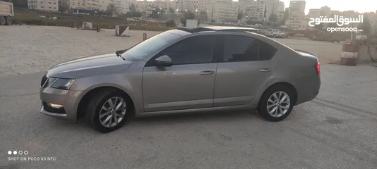  14 سكودا اوكتافيا بنوراما بحالة الشركة  اتومتيك ماتور (1400بنزين )2018
