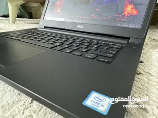  5 لابتوب ديل i5 جيل سادس، نحيف وخفيف جداً، رام 8 كيكا، SSD 256 