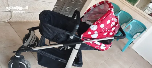  6 عرباية اطفال شبه جديدة للبيع وتنفع كمان كوت