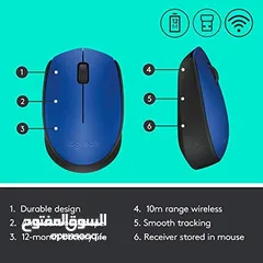  4 mouse logitech WIRELESS M171 ماوس ويرلس من لوجتيك بزنس انيقة