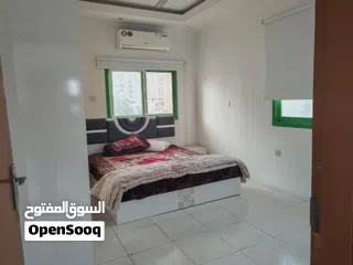  1 شقه غرفتين وصاله للايجار في عجمان مفروشه بالكامل عوائل فقط 2 bed room hole fornish in ajman