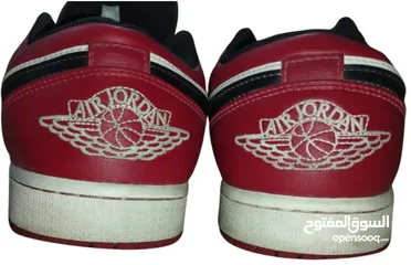  6 Jordan Men's Air Jordan 1 Low Bred Size  بوت نايك جوردن 1 10
